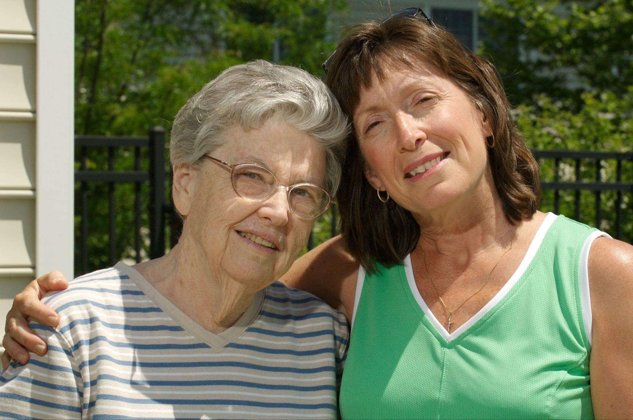 Resident with family member