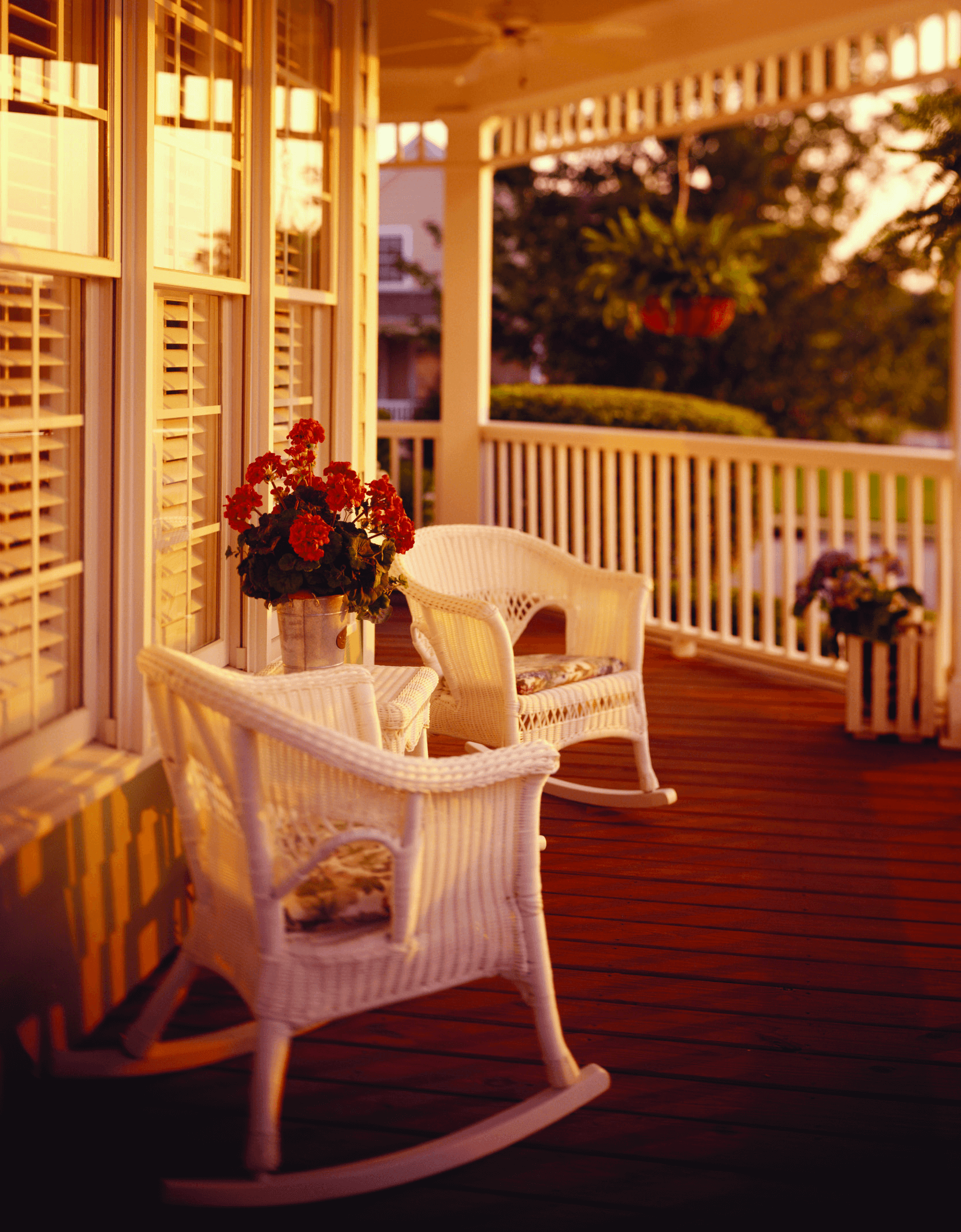 Porch an sunset